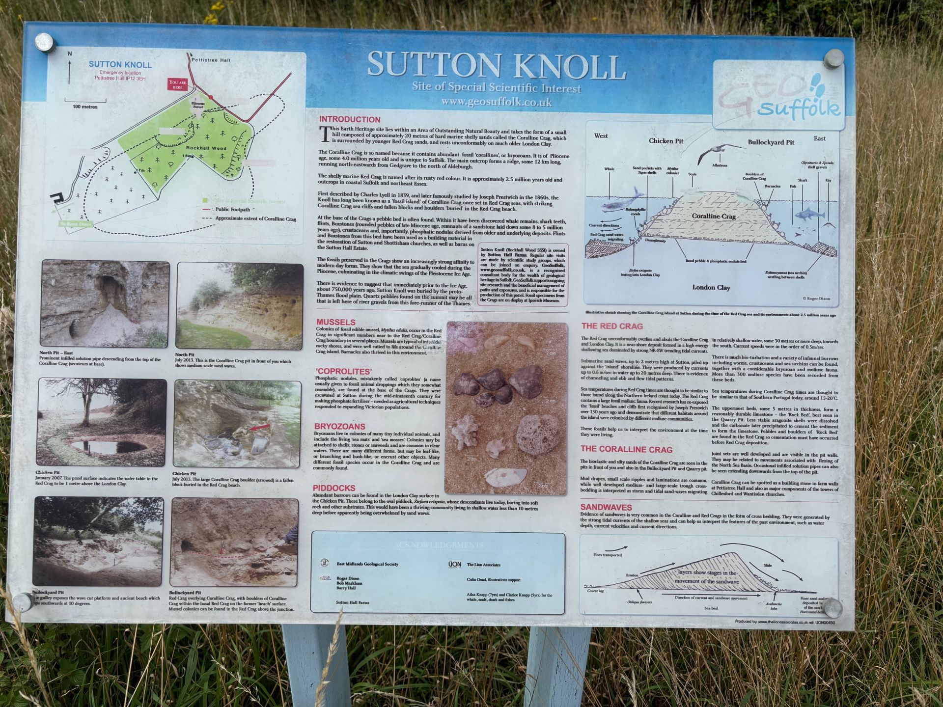 Information Board about Sutton Knoll